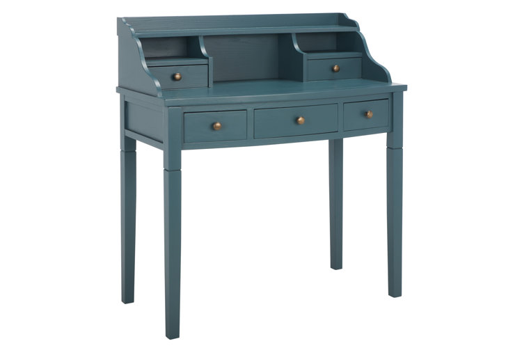 Sadie reversible solid wood on sale secretary desk with hutch